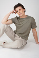 Load image into Gallery viewer, Solid Round Neck T-Shirt 180 GSM Cotton