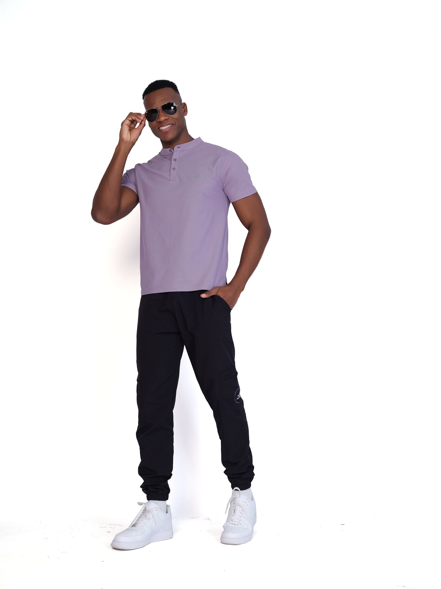 Dry cool Henley T-shirt