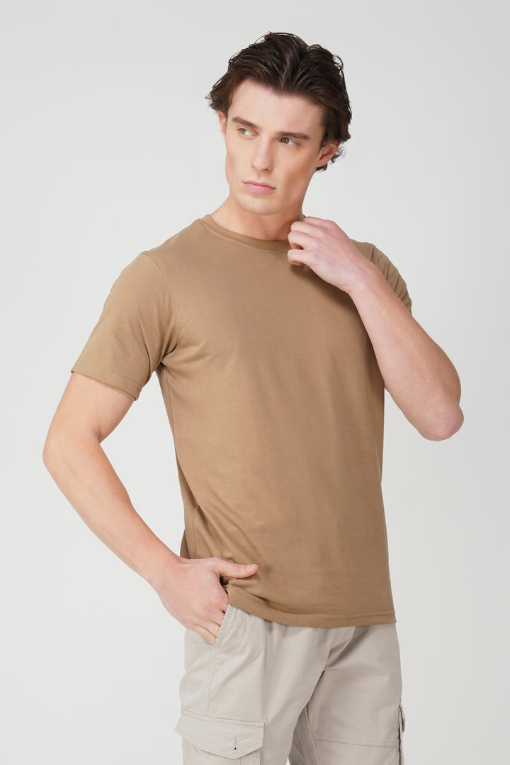 Solid Round Neck T-Shirt 180 GSM Cotton