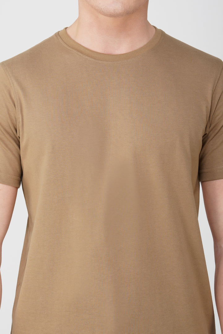Solid Round Neck T-Shirt 180 GSM Cotton