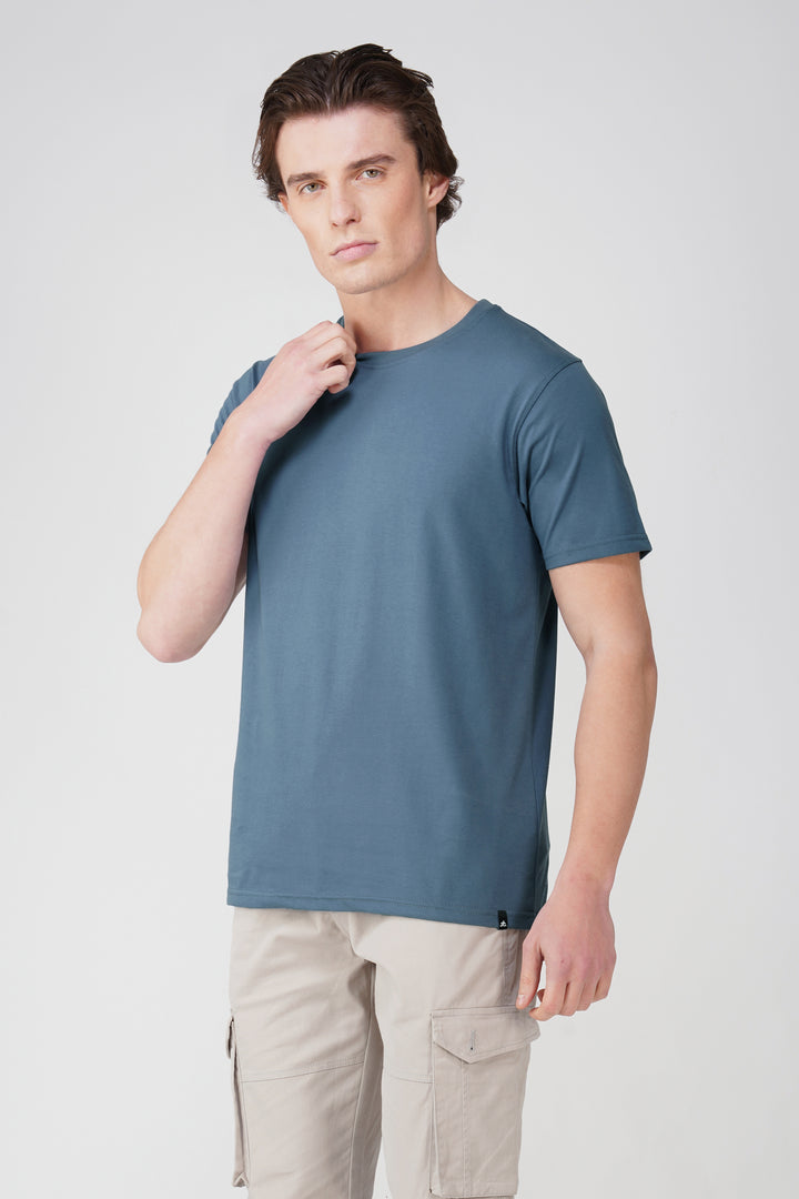 Solid Round Neck T-Shirt 180 GSM Cotton
